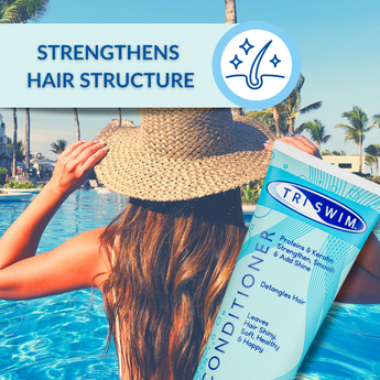 Strongly Regenerating Hair Conditioner For Swimmers | Sunkissed Pineapple & Mango - SBR Sports Europe - TRISWIM