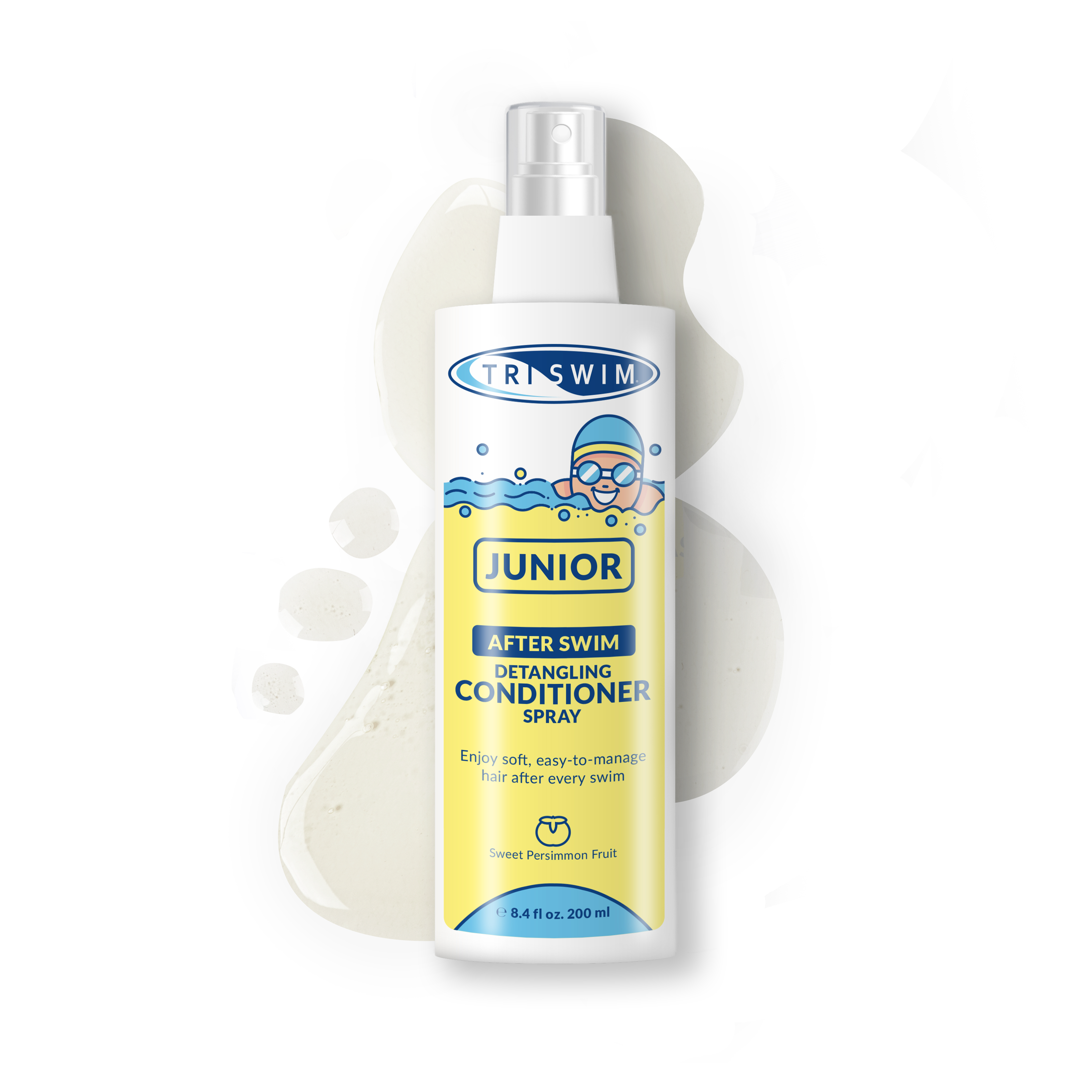 After Swim Detangling Conditioner Spray for Kids | Sweet Persimmon Fruit 200 ml - SBR Sports Europe - TRISWIM