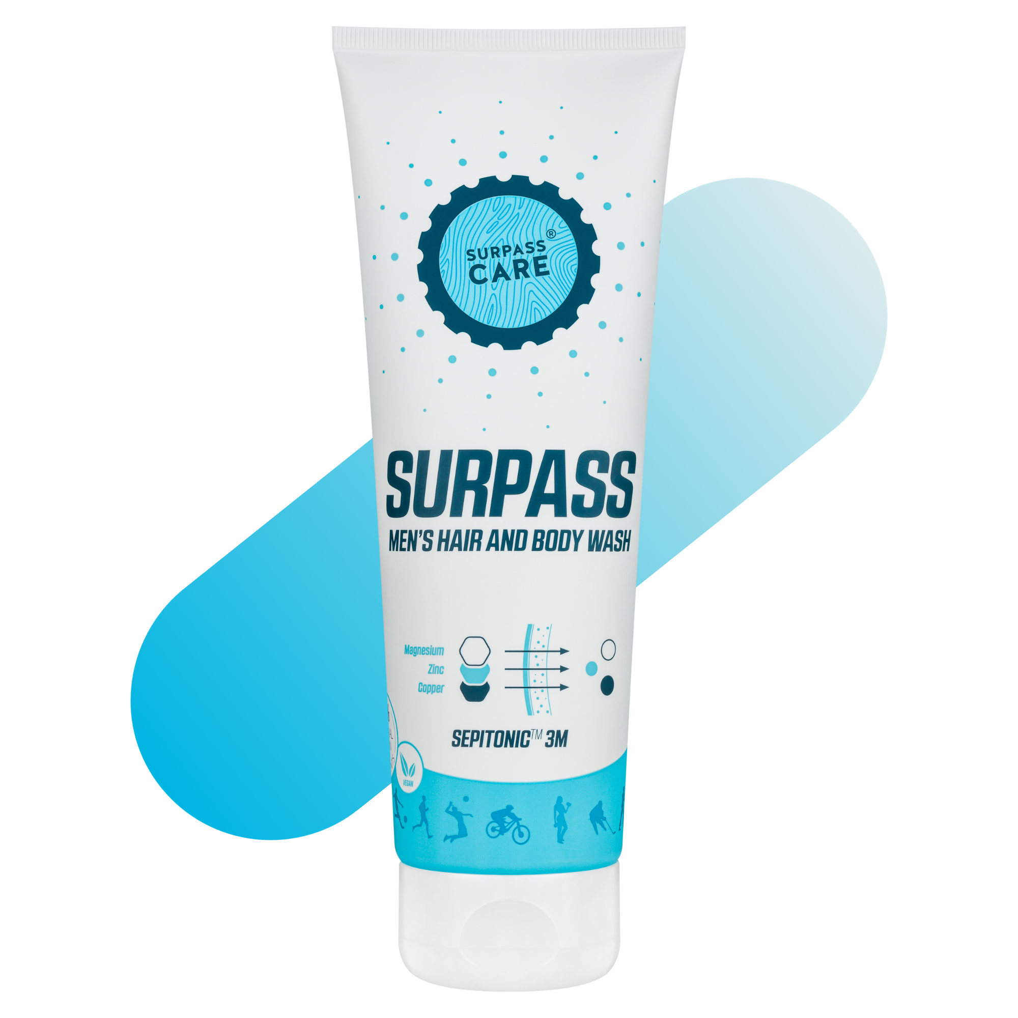 SURPASS After Sport Hair & Body Wash for Men